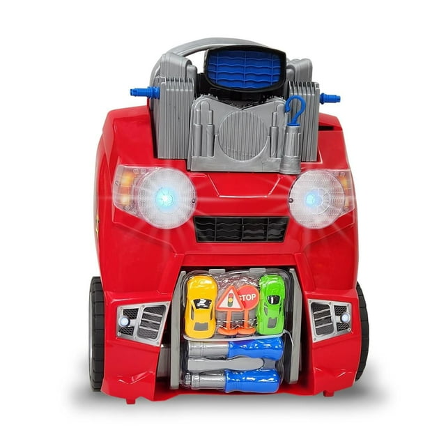 Kid Connection Take-Apart Car Engine & Race Track Playset, 37 Pieces, Light & Sound