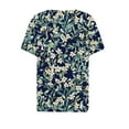 thumbnail image 5 of Kctiaxy Short Sleeve Shirts for Women Hawaiian Printed V-Neck Shirt Fashion Casual Beach Button Collared Pullover Floral Summer Tops, 5 of 6