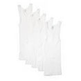 thumbnail image 2 of Fruit of the Loom Men's A Shirts, White, Medium(Pack of 5), 2 of 2