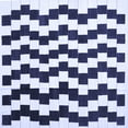 thumbnail image 1 of Ahgly Company Machine Washable Indoor Square Abstract Blue Contemporary Area Rugs, 4' Square, 1 of 4