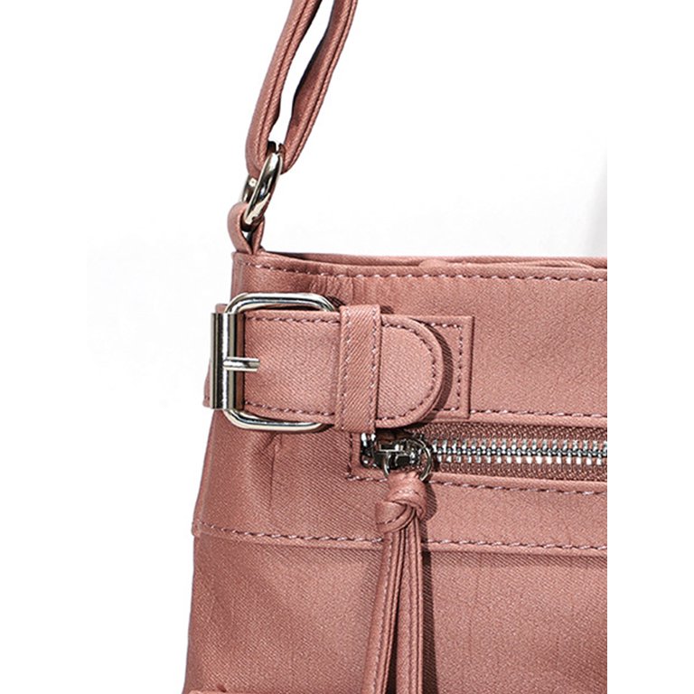 Women's Classic Style Square Zipper Handbag