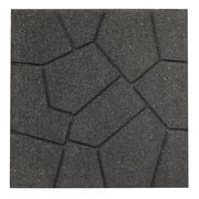 جراوند سمارت 16 × 16 × 3/4 رمادي رصف فناء حديقة مطاطي مزدوج الجوانب، 9 عبوات