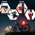 thumbnail image 4 of yeacher USB Rechargeable Bike Lights for Night Riding Super Bright Front Light and Rear LED Bicycle Light Set Bike Headlight Taillight, 4 of 7