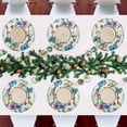 thumbnail image 7 of Ryvnso Watercolor Butterflies Round Plate Mats Dining Table Placemat Set of 4 for Holiday Decoration, 7 of 7