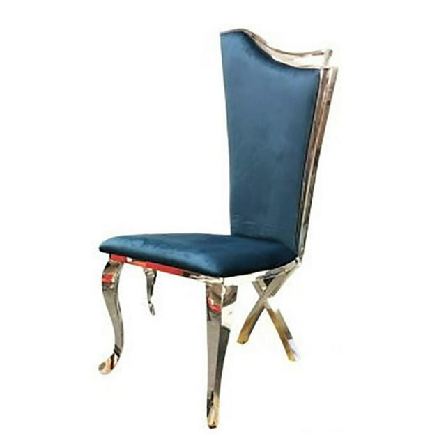 Chaise de salle à manger canadienne en argent Maroc (Ensemble de 2)