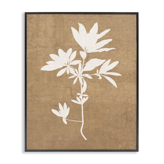 Stupell Industries Minimalist Rustic Botanical Shape Black Framed Giclee Art, 24 x 30, by Graffitee Studios