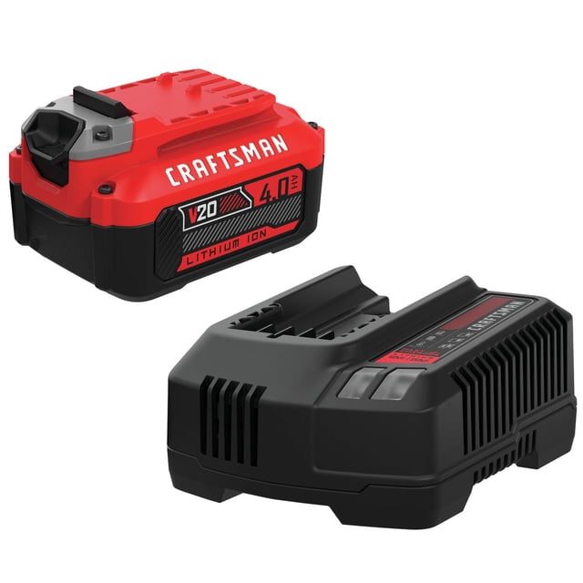 Batería y cargador CRAFTSMAN V20 de iones de litio de 4,0 Ah