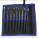 thumbnail image 1 of Kit de herramientas de mantenimiento de pinzas ESD de precisión, pinzas antiestáticas de 9 piezas, para reparación de electrónica, negro ER, 1 of 5