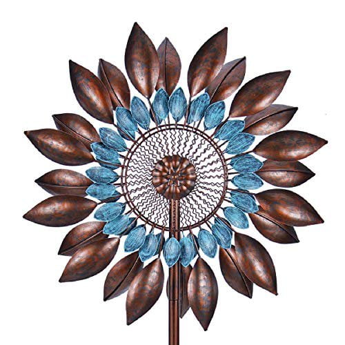 Wind Spinner Outdoor Metal Kinetic Garden Spinners Decorative Lawn Ornament Windmills Unique Outdoor Décor