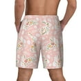 thumbnail image 3 of Kdxio Easter Bunny Print Men's Swim Trunks with Compression Liner 7 Inch Inseam Quick Dry Swim Shorts, 3 of 7