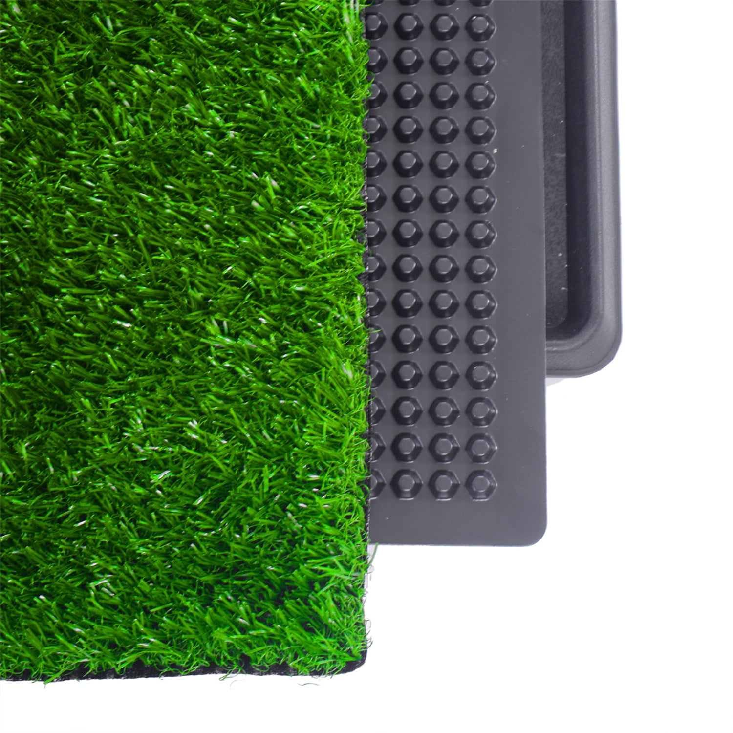 Pefilos 30" Dog Grass Puppy Pee Pad Reusable 3-Layer Training Potty Pad with Tray, Small Pet Toilet for Dog Housebreaking Supplies, Green Pefilos 30" Dog Grass Puppy Pee Pad Reusable 3-Layer Training Potty Pad with Tray, Small Pet Toilet for Dog Housebreaking Supplies, Green