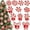 Color 1, variant on 36Pcs Christmas Candies Hanging Ornaments, Wooden Candy Tree Ornaments Christmas Candy Cane Tree Decorations for Xmas Holidays New Year Party Indoor Outdoor Decor, Color 1