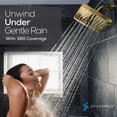 thumbnail image 3 of SparkPod High Pressure Rainfall Shower Head, 1.8GPM, Easy Install, Energy Saving (Egyptian Gold), 3 of 8