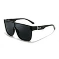 thumbnail image 2 of FEISEDY Fashion Flat Top Sunglasses Trendy Oversized Square Shades Women Men UV400 B2996, 2 of 7