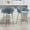 Blue + Velvet + Foam, variant on [Set of 2] 26'' Counter Height Bar Stools Kitchen Island Counter Bar Stool with Hand- Wave Back, Golden Chromed Base and Footrest