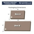 thumbnail image 4 of Grain Wood Furniture Montauk 5-Drawer Chest, Rustic Grey, 4 of 6