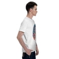 thumbnail image 4 of Colorful Peacock Men's T-Shirt Cotton 100% Summer Tops Fashion Casual Colorful Peacock Short Sleeves for Men Women Round Collar Top Tees, 4 of 6
