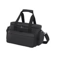 thumbnail image 4 of Bolsa de maquillaje de viaje, bolsa de almacenamiento con bolsillos, bolso de hombro, elegante y ligero. Negro, 4 of 8