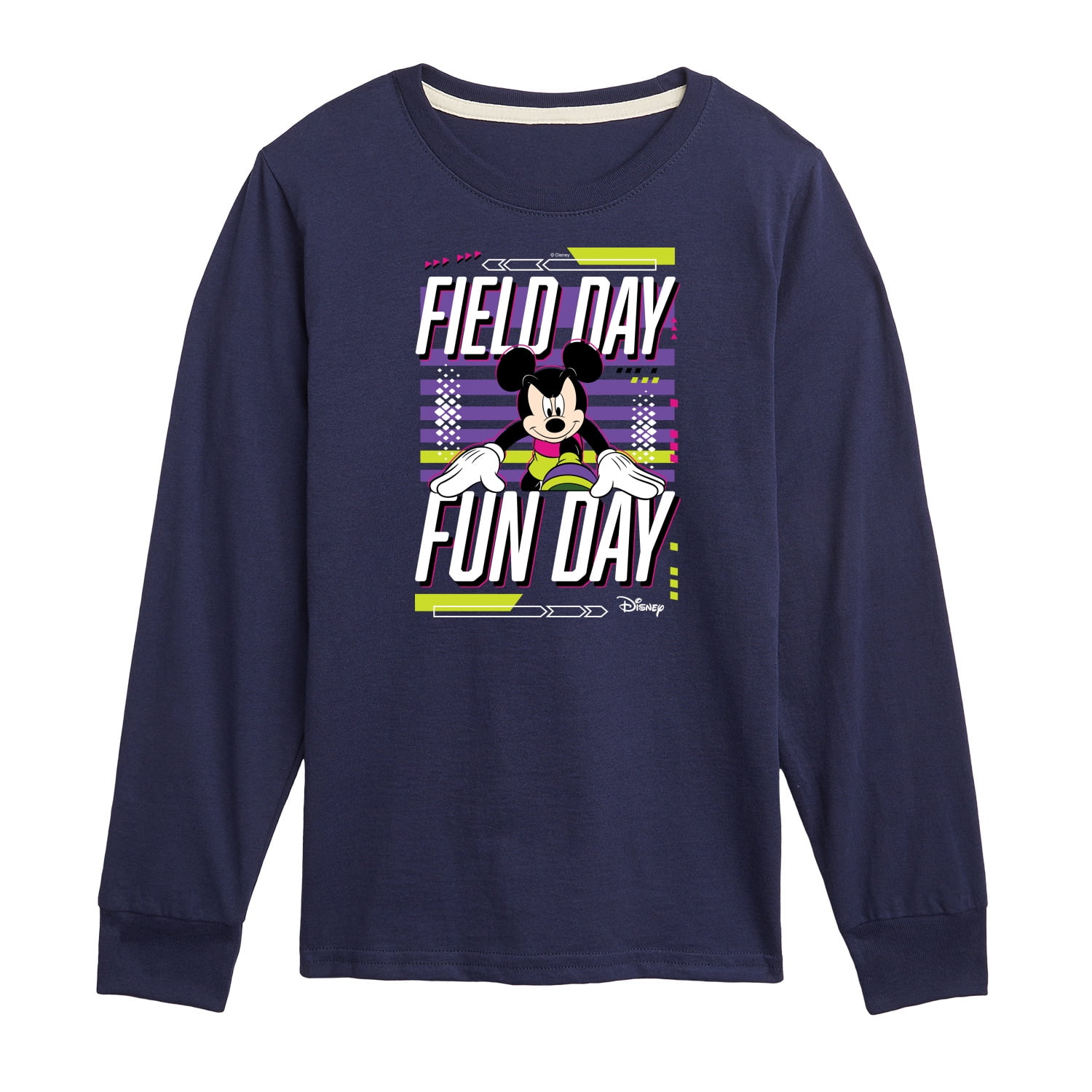 Disney Field Day Fun Day Toddler And Youth Long Sleeve Graphic T
