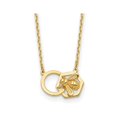 thumbnail image 1 of 14K Yellow Gold Bee Charm Necklace and Chain (17.5 Inches), 1 of 4