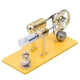thumbnail image 3 of Stirling Engine Model Kit That Works, DIY Assembly Gamma Stirling Engine with LED Generator for Educational Science Demonstrations, 3 of 5