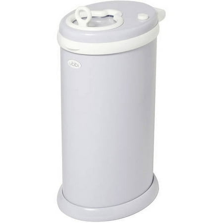 Ubbi Stainless Steel Diaper Pail, Odor Locking, No Special Bag Required, Award-Winning, Registry Must-Have, Gray