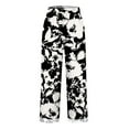 thumbnail image 3 of Black Women's Casual Pants, Women'S Retro Printed Loose Pocket Patchwork Casual Cotton And Linen Pants,Women's Casual Pants L, 3 of 6