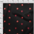 thumbnail image 2 of oneOone Silk Tabby Fabric Strawberry Fruit Printed Craft Fabric BTY 42 Inch Wide, 2 of 4