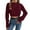 Red, variant on UJNDER Women's Cropped Sweater Casual Long Sleeve Cable Knit Pullovers Fall and Winter Fashion Tops Red M