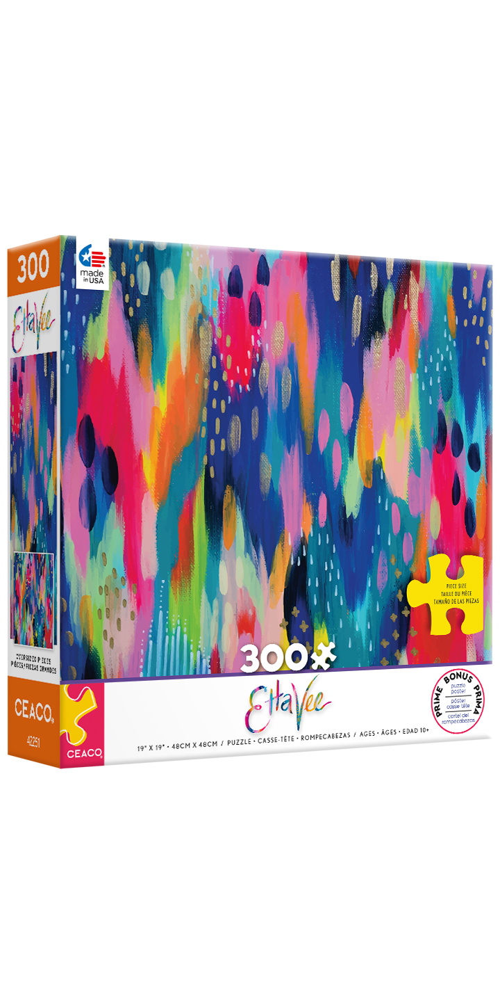 Ceaco - Etta Vie - Hello Color - 300 Piece Oversized Jigsaw Puzzle