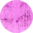 thumbnail image 1 of Ahgly Company Indoor Round Abstract Pink Modern Area Rugs, 4' Round, 1 of 4