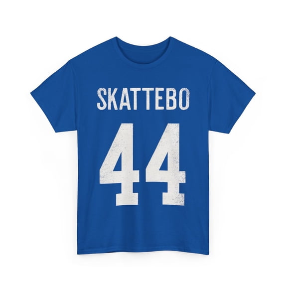 Skattebo #44 number New York Football Unisex Heavy Cotton Tee-KFCS4402-Royal-S