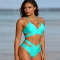 thumbnail image 5 of Vividxx Womens Bikini Sets Two Piece High Waisted Bikini Push Up Swimsuit Wrap Bathing Suit Summer Comfortable Beach Vacation Outfits, 5 of 6