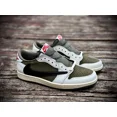 thumbnail image 2 of AJ1 Retro Low Travis Scott Medium Olive Unisex Sneakers DM7866-200, 2 of 6