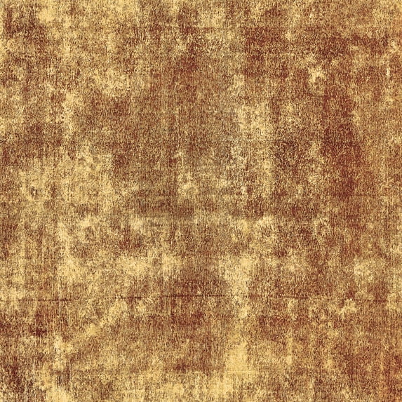 Ahgly Company Indoor Square Abstract Brown Modern Area Rugs, 4' Square