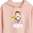 thumbnail image 3 of Ted Lasso - British Soccer Coach - I Believe in Believe - Juniors Cropped Pullover Hoodie, 3 of 5