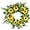Yellow, variant on Morttic 18”Artificial Sunflower Spring Wreath Rustic Farmhouse Decorative Floral Wreath for Front Door Window Wedding Outdoor Wreath, Yellow
