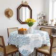 thumbnail image 3 of Blue Sea Turtle Table Cloth Waterproof Tablecloths, Coastal Coral Summer Beach Nautical Tablecloth Dining Table Cover for Kitchen Party Tabletop Outdoor, Square Tablecloth 60x60 Inch, 3 of 9
