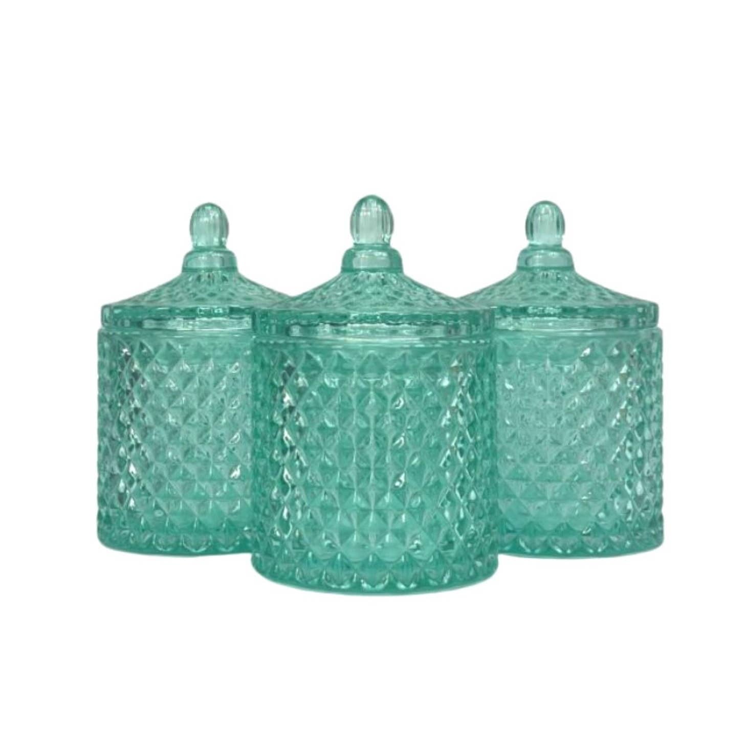 10 oz. France Turquoise Empty Candle Making Jar Candle Vessels For DIY Candle-Making Projects (Box of 24) FREE SHIPPING