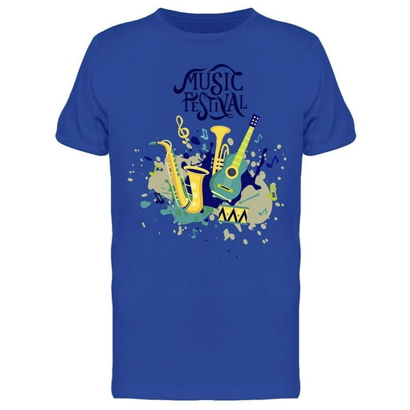 Music Festival, Instruments T-Shirt Men -Image by Shutterstock, Male x-Large