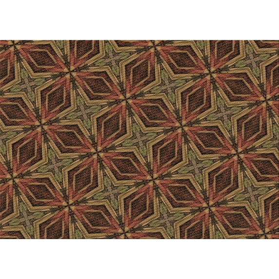 Ahgly Company Indoor Rectangle Patterned Light Brown Area Rugs, 5' x 7'