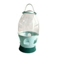 thumbnail image 1 of ziyahi Parrot Parakeet Water Dispenser Backyard Drinking Container Quail Chicken Automatic Feeder Drinker Convenient Green 4L, 1 of 6