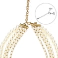 thumbnail image 5 of 80mm Layering Necklace Clasps with Extender Chain, 6Pack Three Strands Necklace Bracelet Bling Connector, Gold Tone, 5 of 6