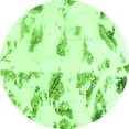 thumbnail image 1 of Ahgly Company Indoor Round Abstract Green Modern Area Rugs, 3' Round, 1 of 4