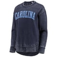 thumbnail image 2 of Women's Pressbox Navy North Carolina Tar Heels Vintage Wash Pullover Sweatshirt, 2 of 3