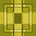 thumbnail image 1 of Ahgly Company Machine Washable Indoor Square Transitional Yellow Area Rugs, 7' Square, 1 of 7