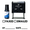 Black, variant on Vivid Stamp Faxed Emailed By Date Rubber Stamp Combo with Refill (Blue Ink) - Medium