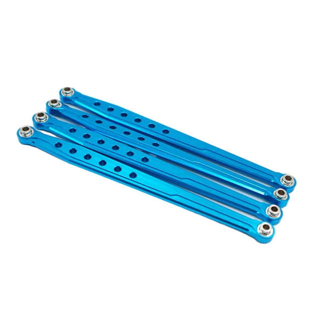 QualitChoice RCGOFOLLOW 4x Ensemble de Biellettes de Direction en Alliage d'Aluminium pour Voiture Rc 1/10 Gen7 Pièce de Voiture Rc Bleu