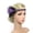 Purple, variant on ZHAGHMIN 920s Flapper Headband Feather Beaded Headpiece Roaring 20s Great Gatsby Hair Accessory for Party (Black)