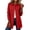 Red notched lapel mid length coat women a1, variant on Women's Winter Single Breasted Outerwear Long Sleeve Peter Pan Collar Outwear Solid Color Trench Coat Trendy Casual Outfit, Navy XS